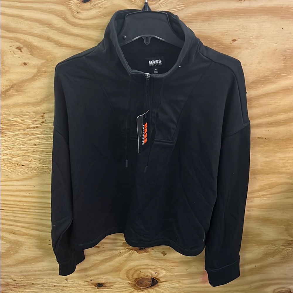 Black Lightweight Shirt Jacket with High Collar